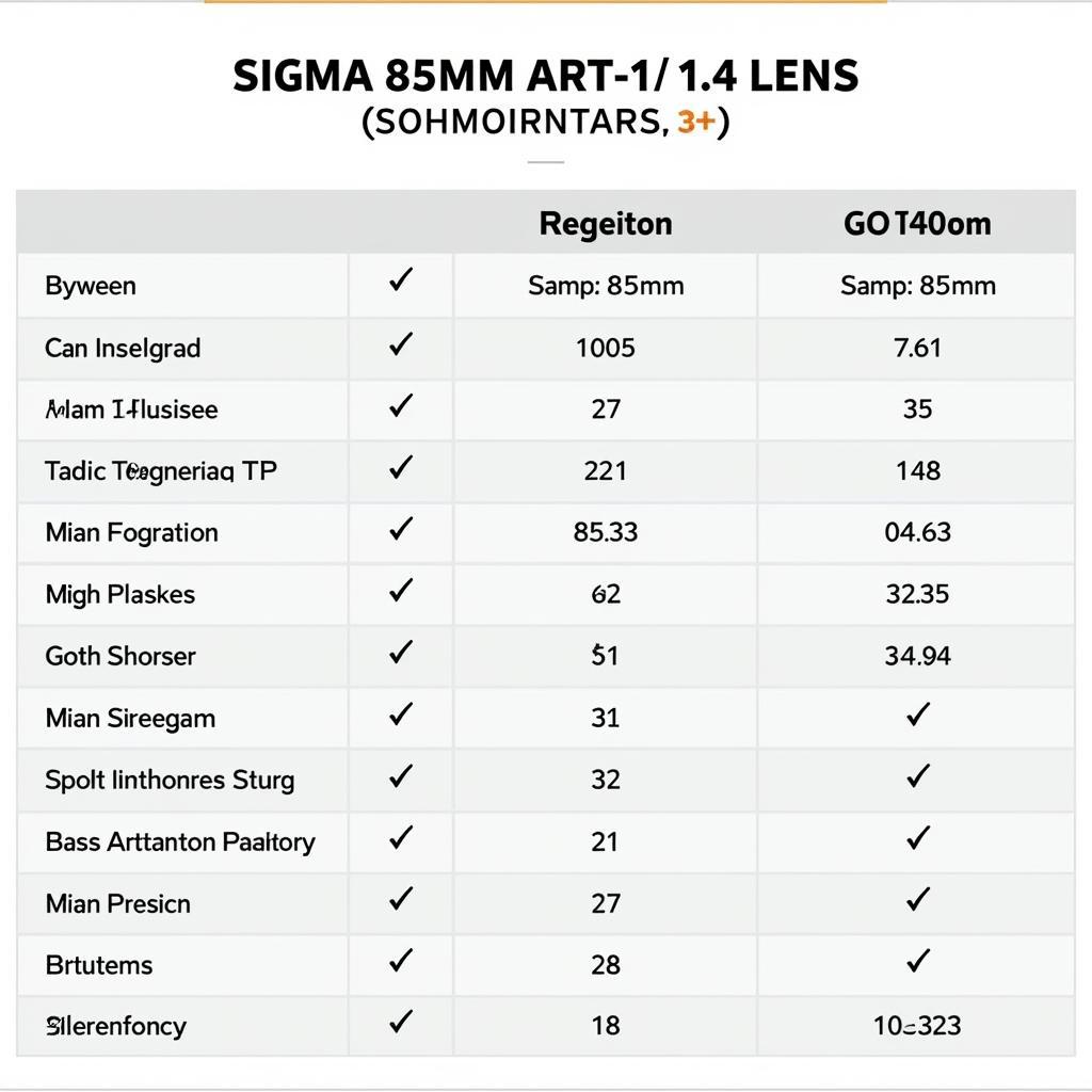 So sánh Sigma 85mm f/1.4 Art với các ống kính khác