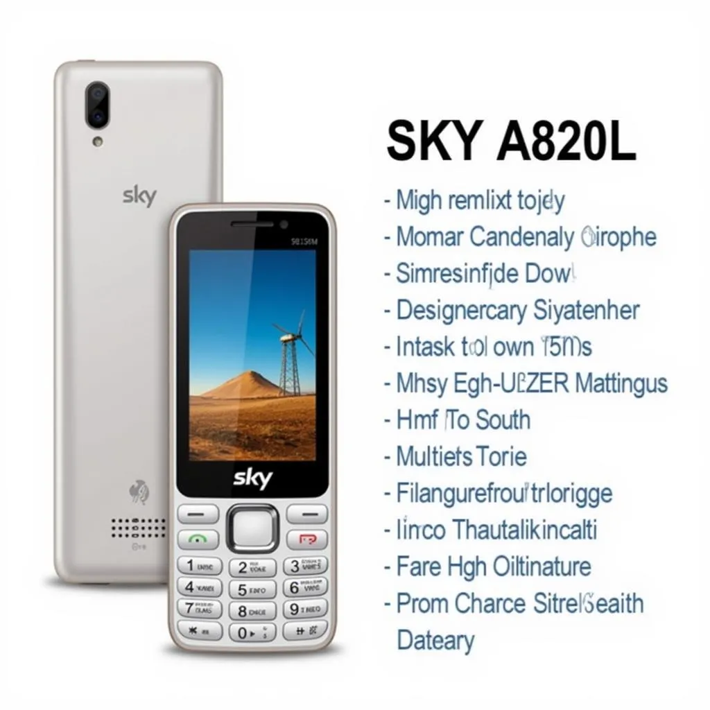 Sky A820L: A review of the phone with detailed images