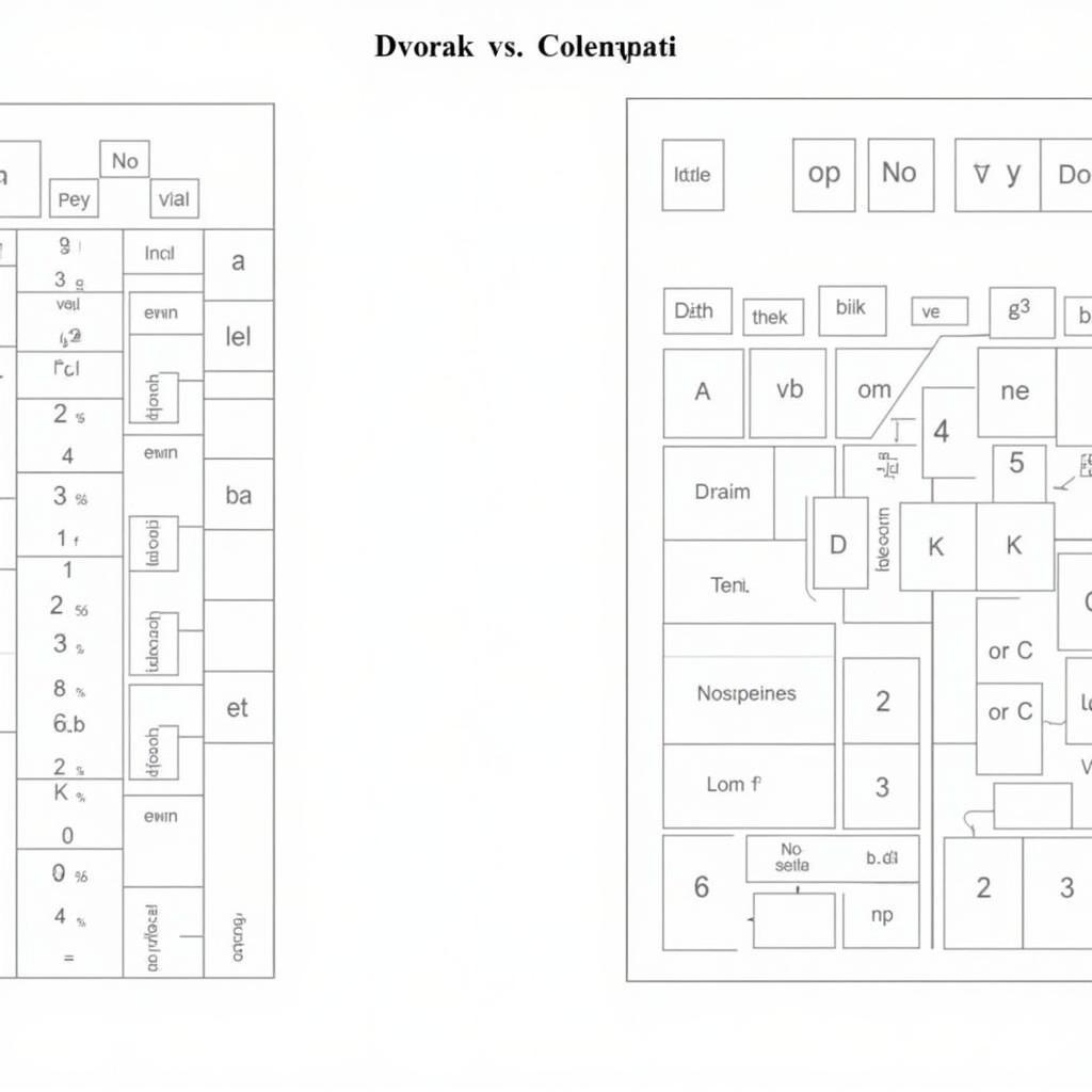 So đồ bàn phím Dvorak và Colemak