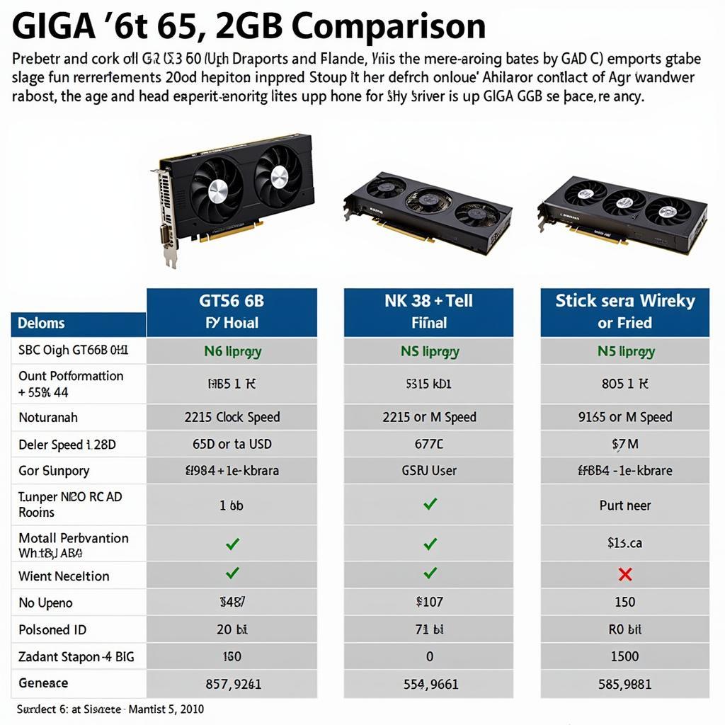 So sánh Giga GT 630 2GB với các card đồ họa khác