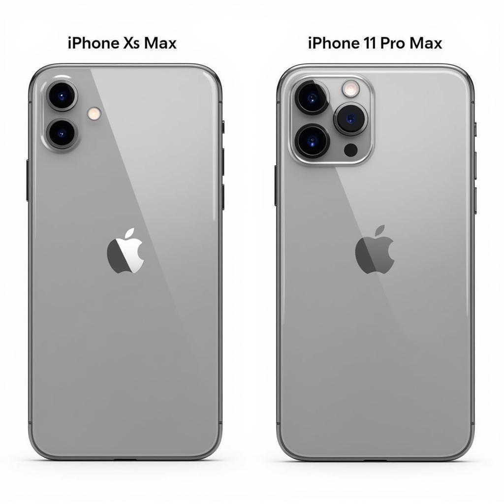 So sánh thiết kế iPhone Xs Max và 11 Pro Max