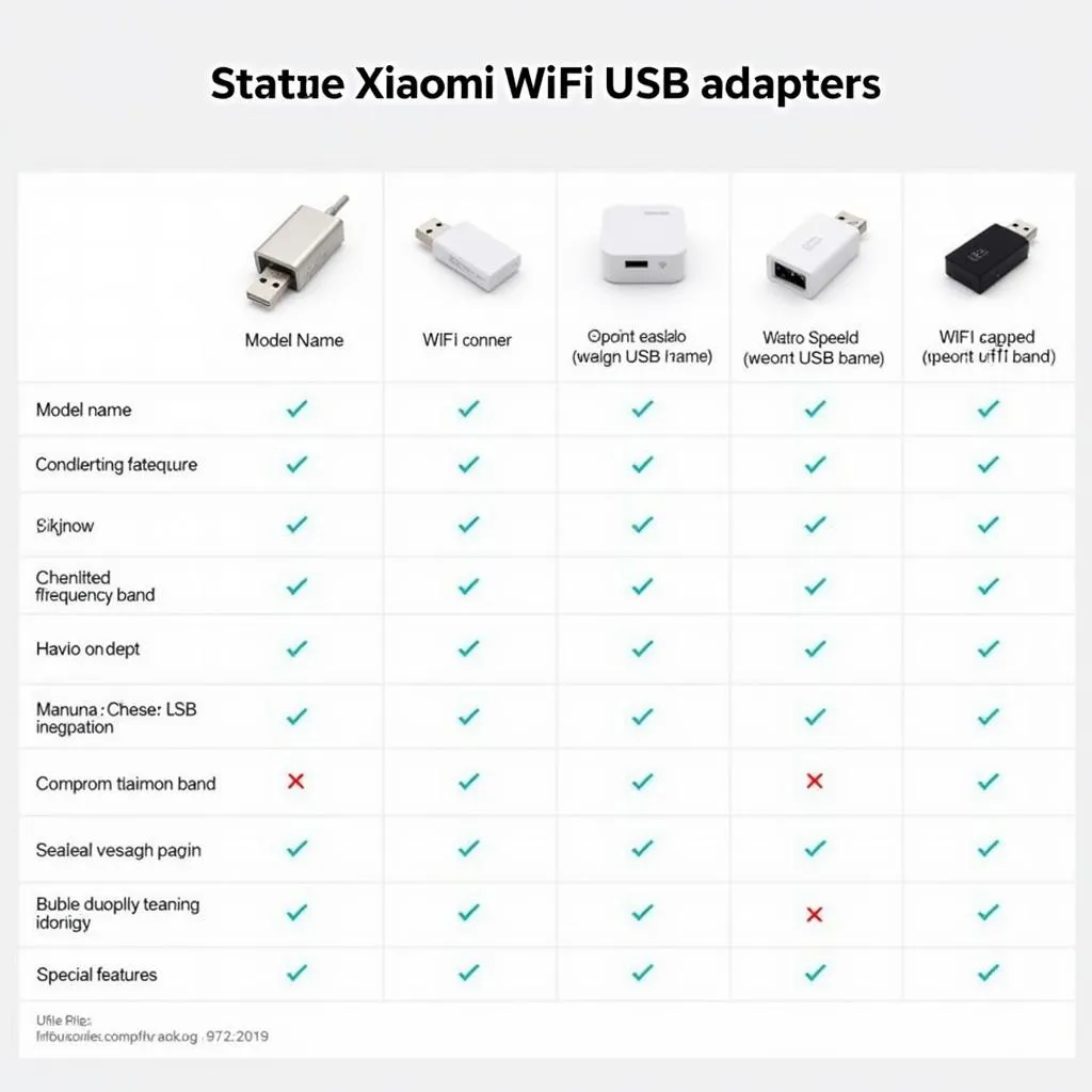 Bảng so sánh các loại USB Wifi Xiaomi