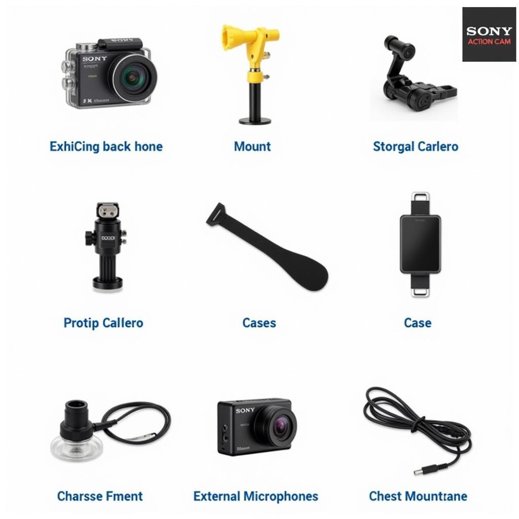 Phụ kiện đi kèm Sony Action Cam