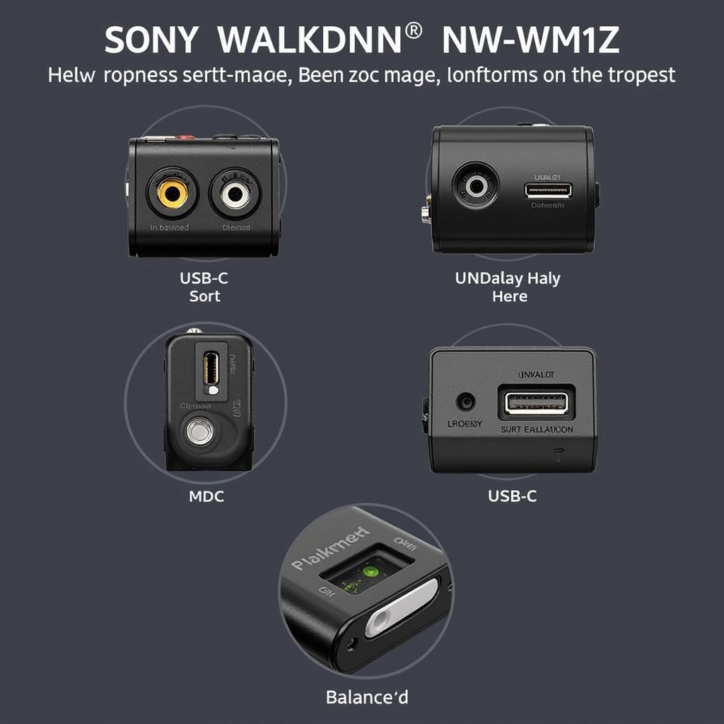 Sony Walkman NW-WM1Z Connectivity