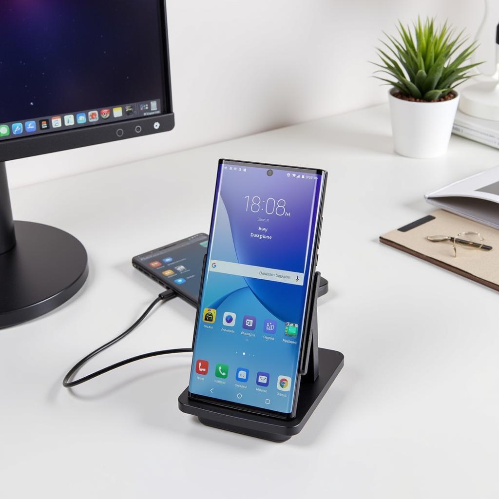 Sử dụng bao da Galaxy Note 9 với chế độ DeX