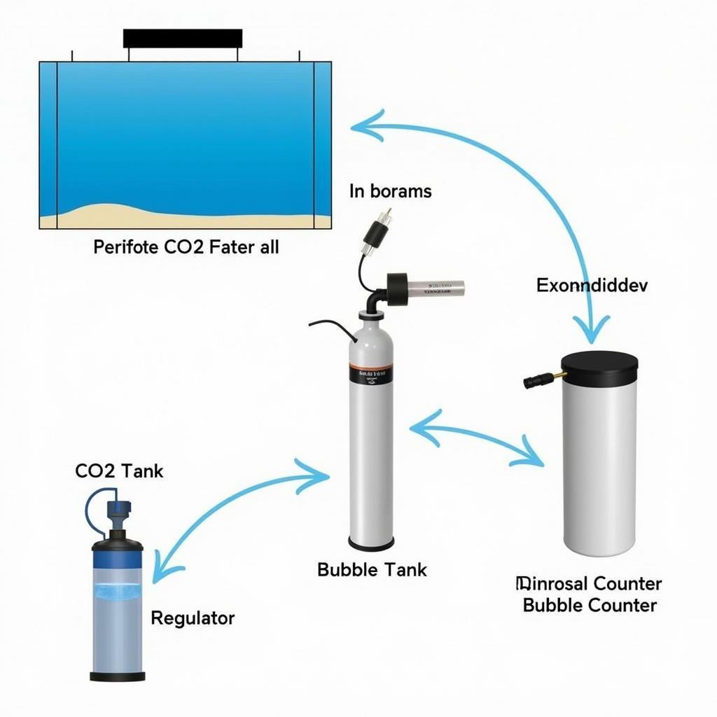 Tăng CO2 trong nước bằng bình CO2