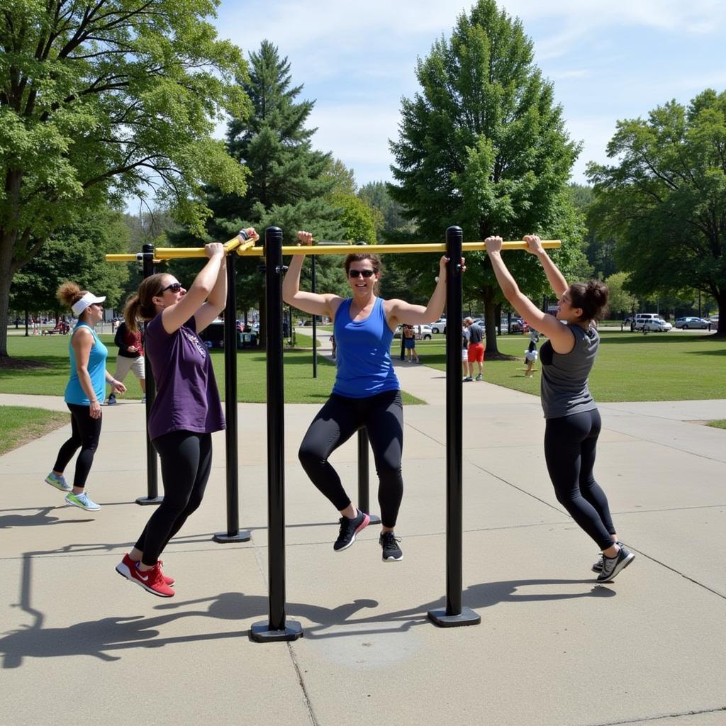 Tập Street Workout ngoài trời