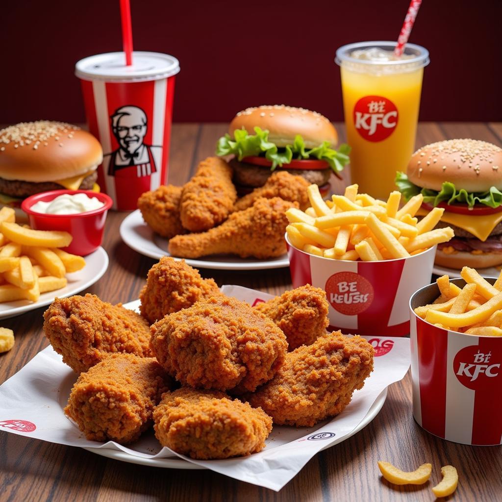 Thực đơn KFC phong phú