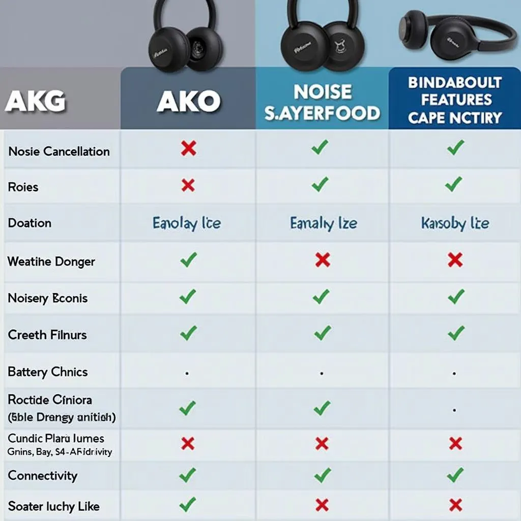 So sánh tính năng tai nghe AKG và B&amp;O