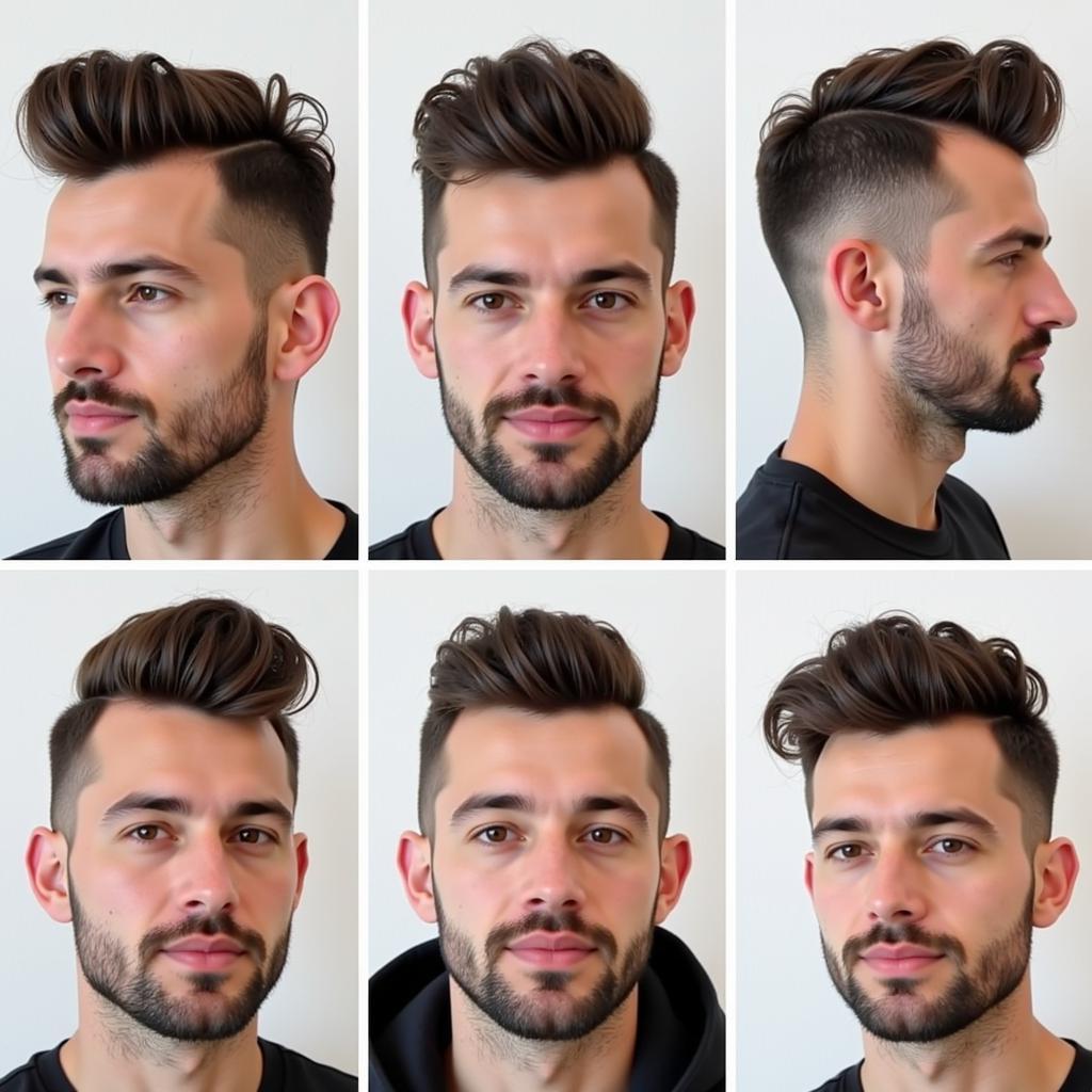 Kiểu tóc Undercut/Side Part cho nam mặt vuông