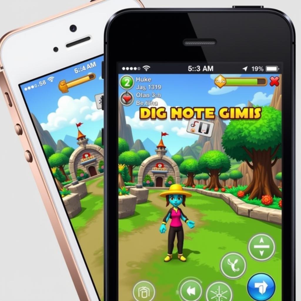 Chơi game trên iPhone 5C cũ