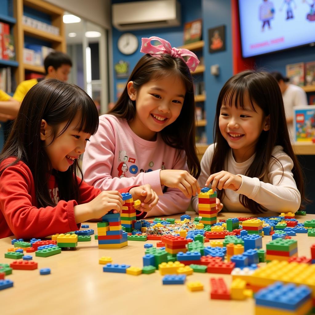 Trẻ em chơi Lego tại Hà Nội