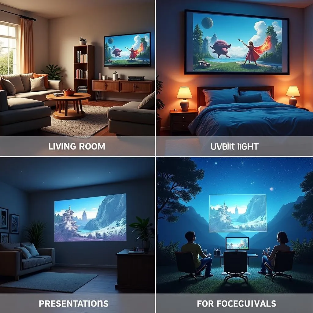 Ứng dụng của máy chiếu mini LED projector