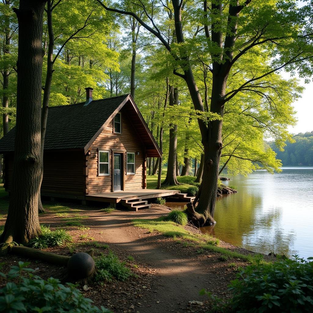 Túp lều của Thoreau tại Walden Pond