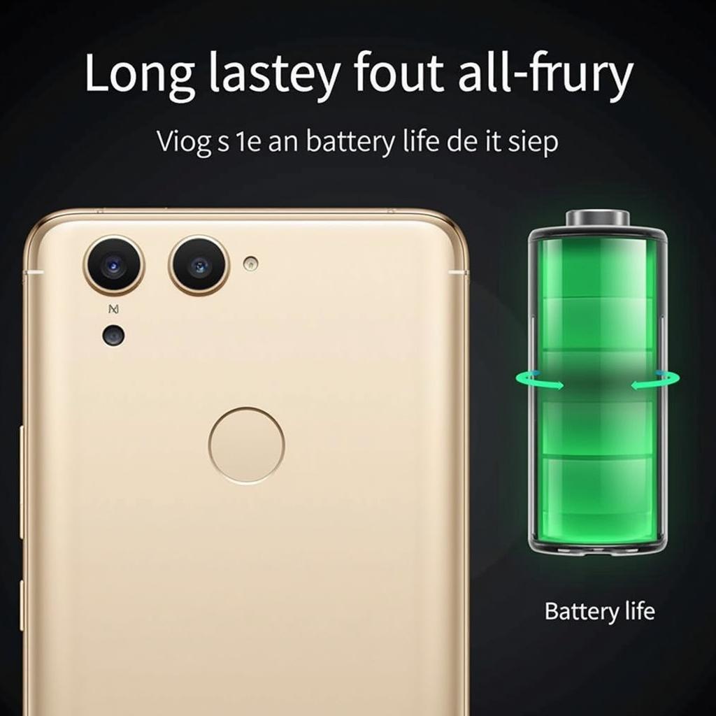 Xiaomi Mi 8 Lite màu vàng với dung lượng pin ổn định