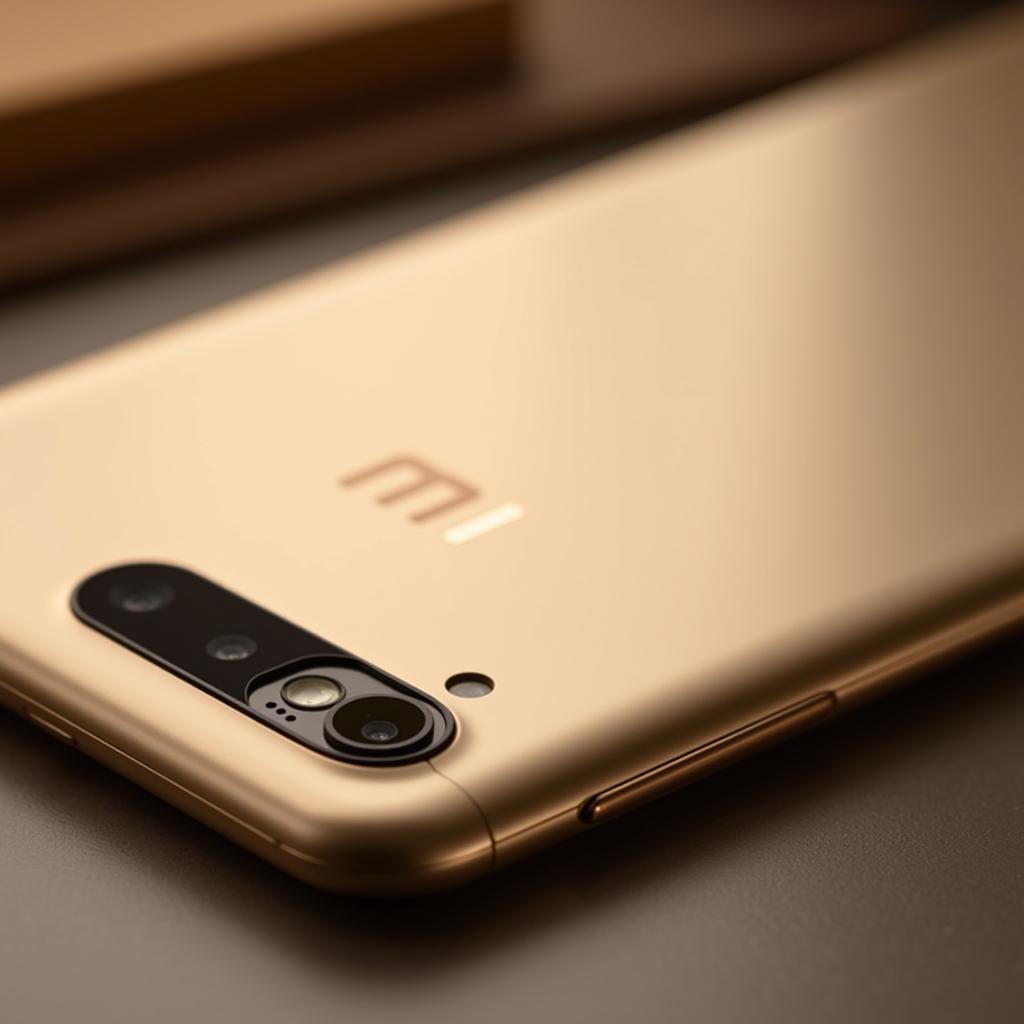 Xiaomi Mi 8 Lite màu vàng với thiết kế sang trọng