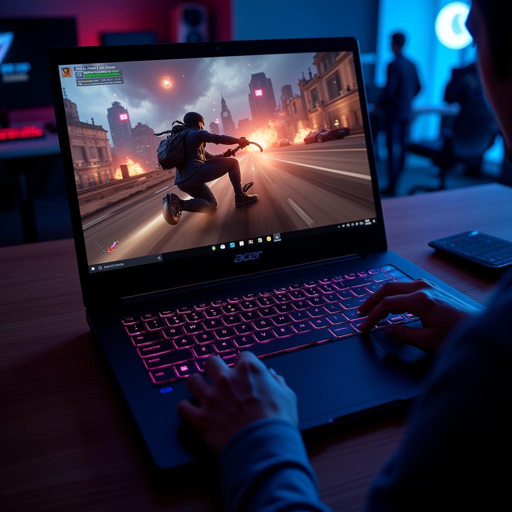 Acer Predator Triton 500 RTX 2060 Đang Chơi Game