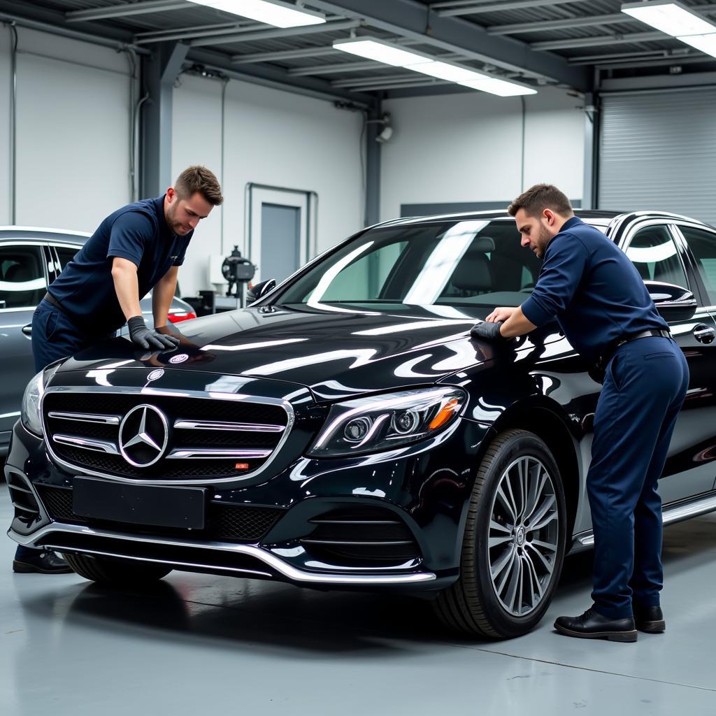 Bảo dưỡng Mercedes Hà Nội tại gara uy tín