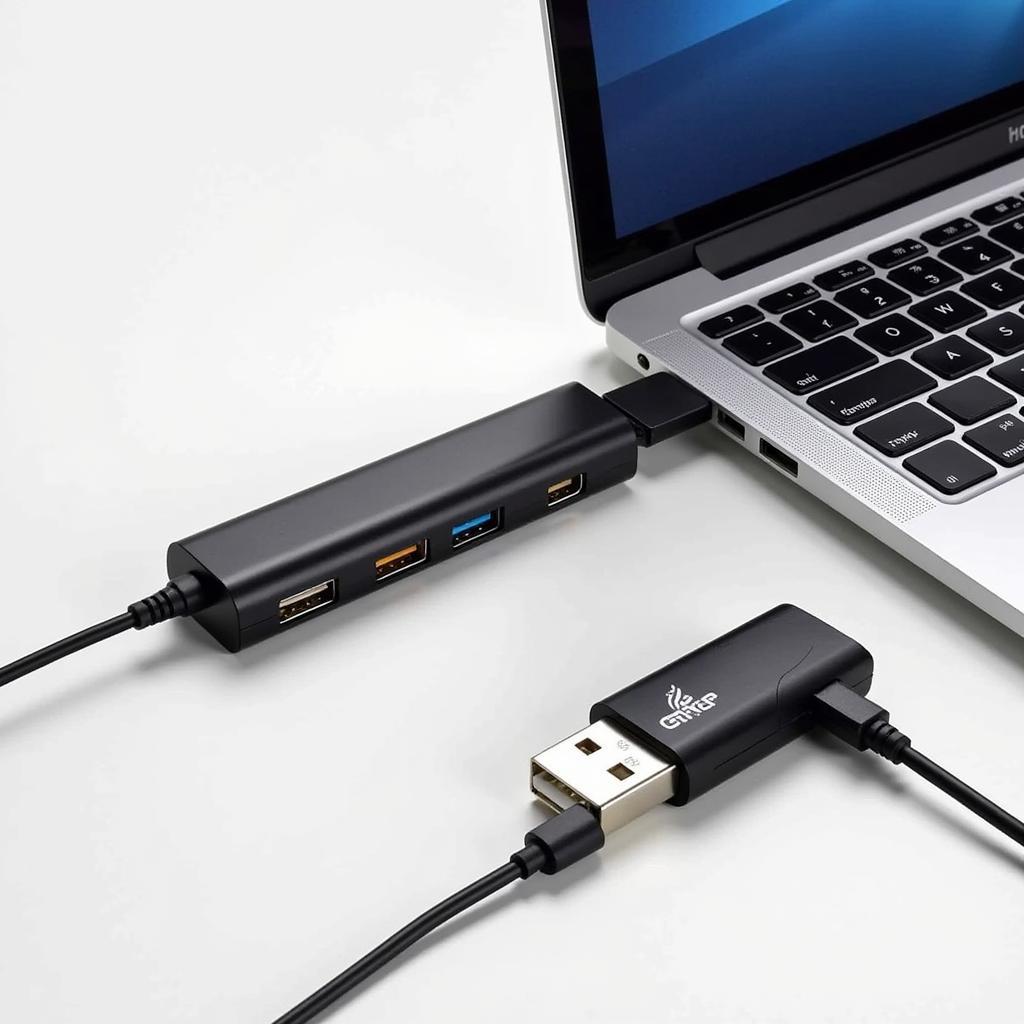 Bộ chia USB 1 ra 2 kết nối với máy tính