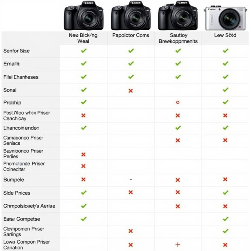 Canon PowerShot G1 X: So sánh với các đối thủ