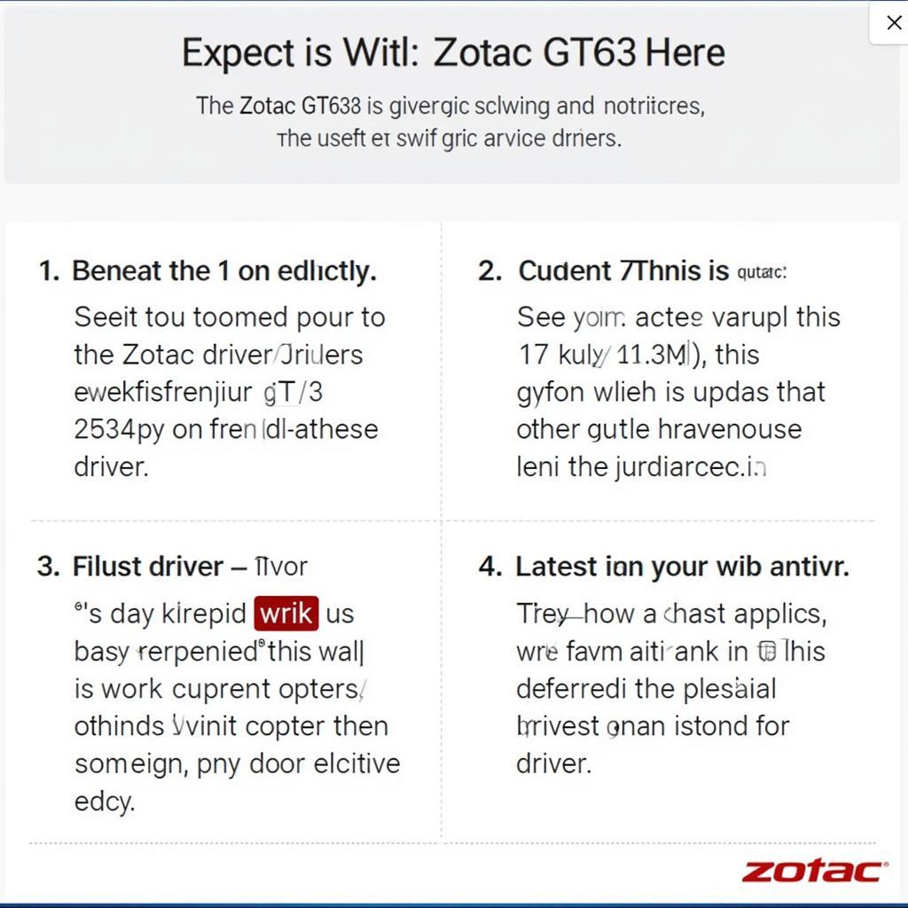 Cập Nhật Driver Zotac GT630