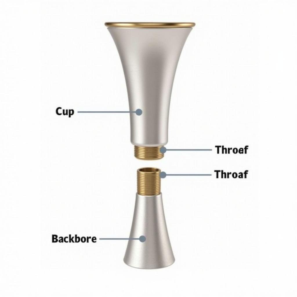 Cấu tạo miệng kèn trumpet chi tiết