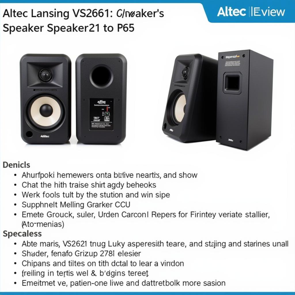 Đánh giá loa Altec Lansing VS2621