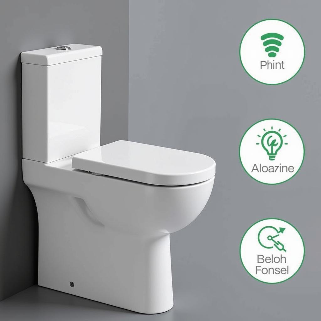 Đèn cảm ứng toilet hiện đại, tiết kiệm năng lượng và tiện lợi