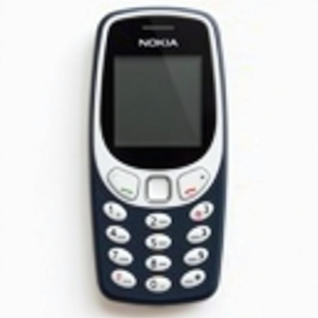 Điện thoại cổ Nokia 3310, một biểu tượng của sự bền bỉ và đơn giản.