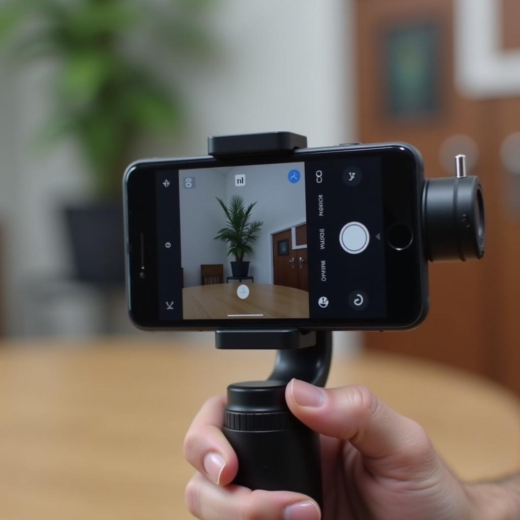 DJI Osmo Mobile 2 Gimbal cho iPhone đang hoạt động