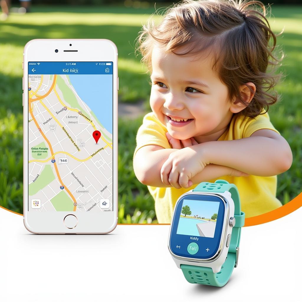 Đồng hồ Kiddy định vị GPS