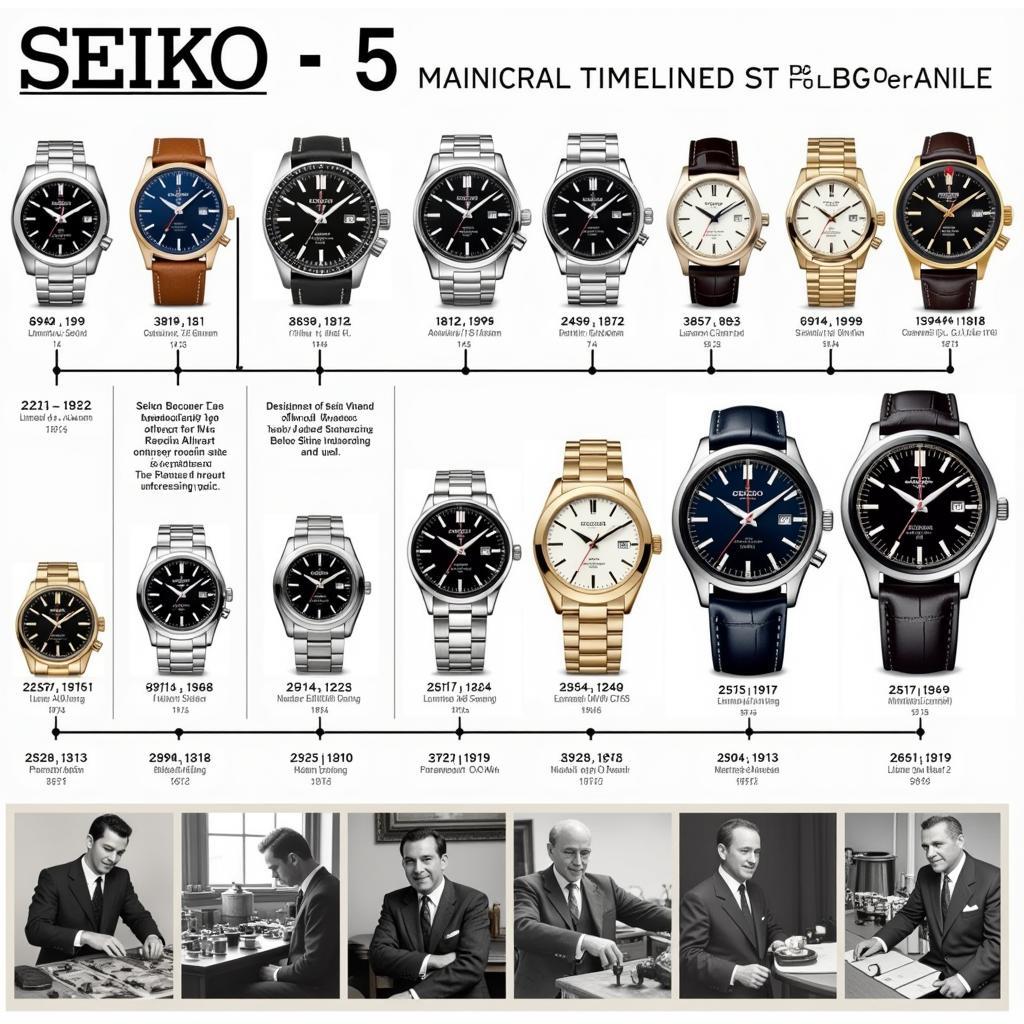 Lịch sử đồng hồ Seiko 5 cổ