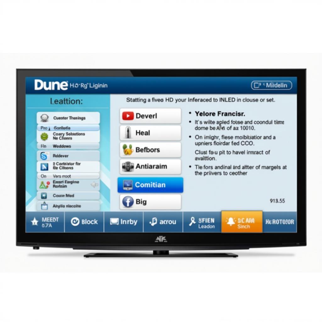 Giao diện Dune HD TV-102