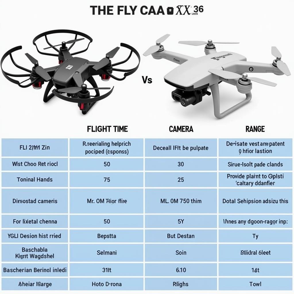 So sánh Flycam X6 với các dòng Flycam khác