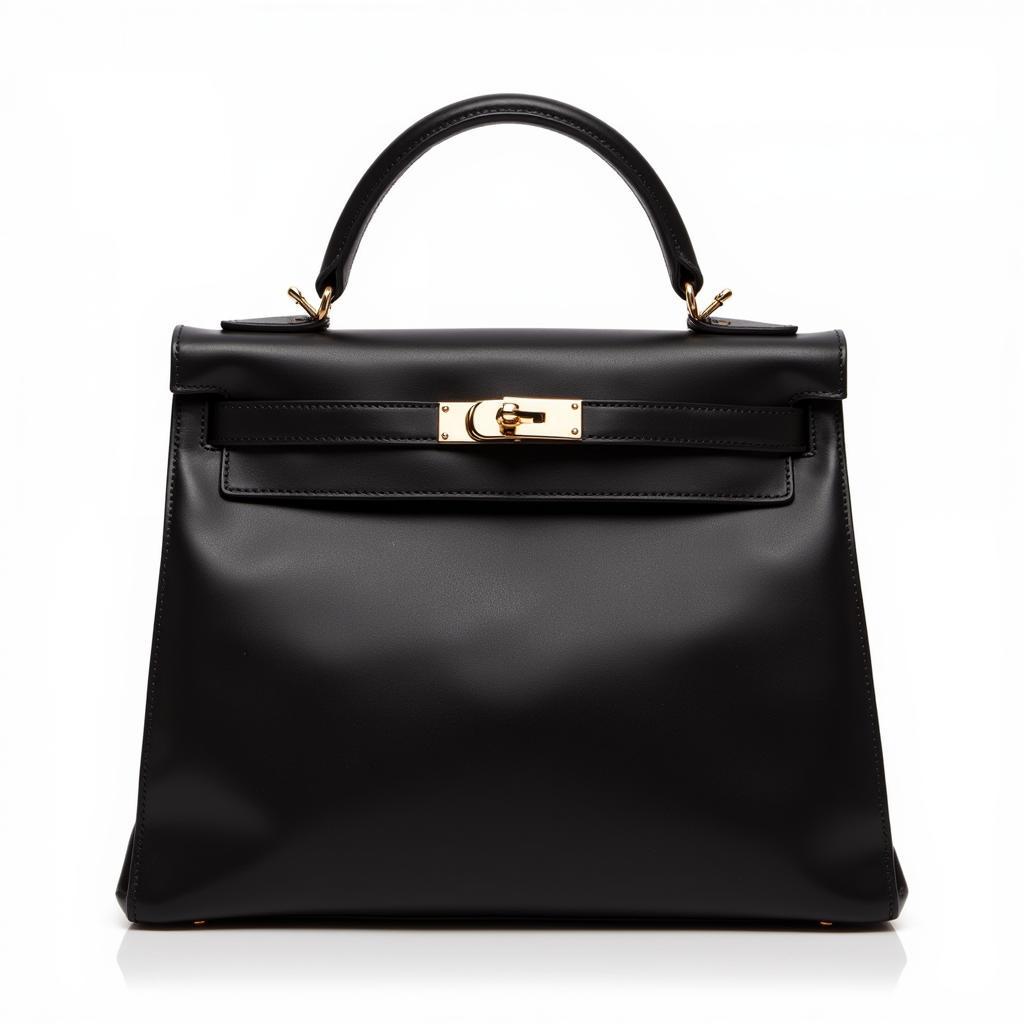 Túi Hermes Kelly size 25 da Epsom màu đen