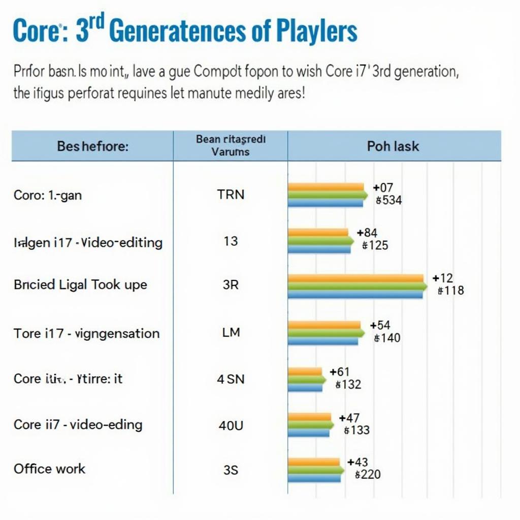 Hiệu năng Core i7 thế hệ 3 so với các thế hệ CPU khác