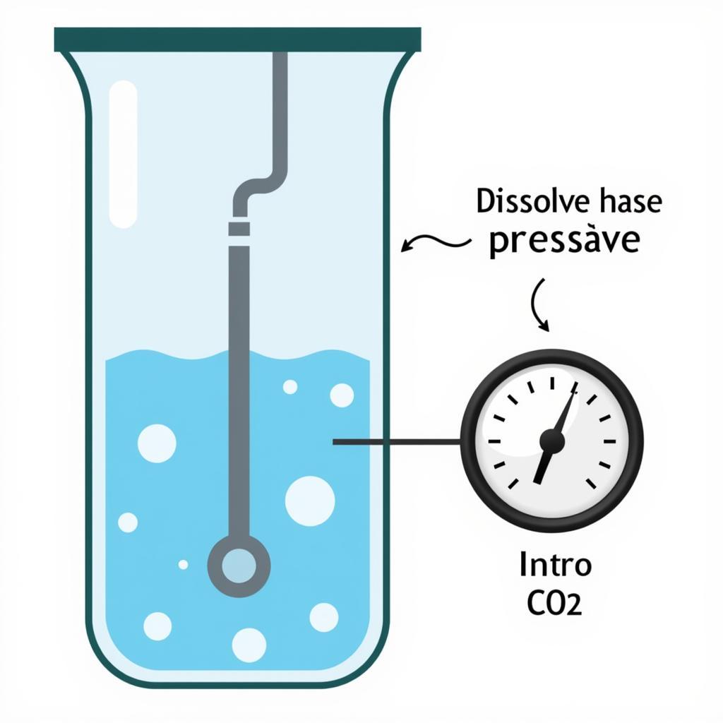 Ảnh hưởng của áp suất lên quá trình hòa tan CO2 vào nước