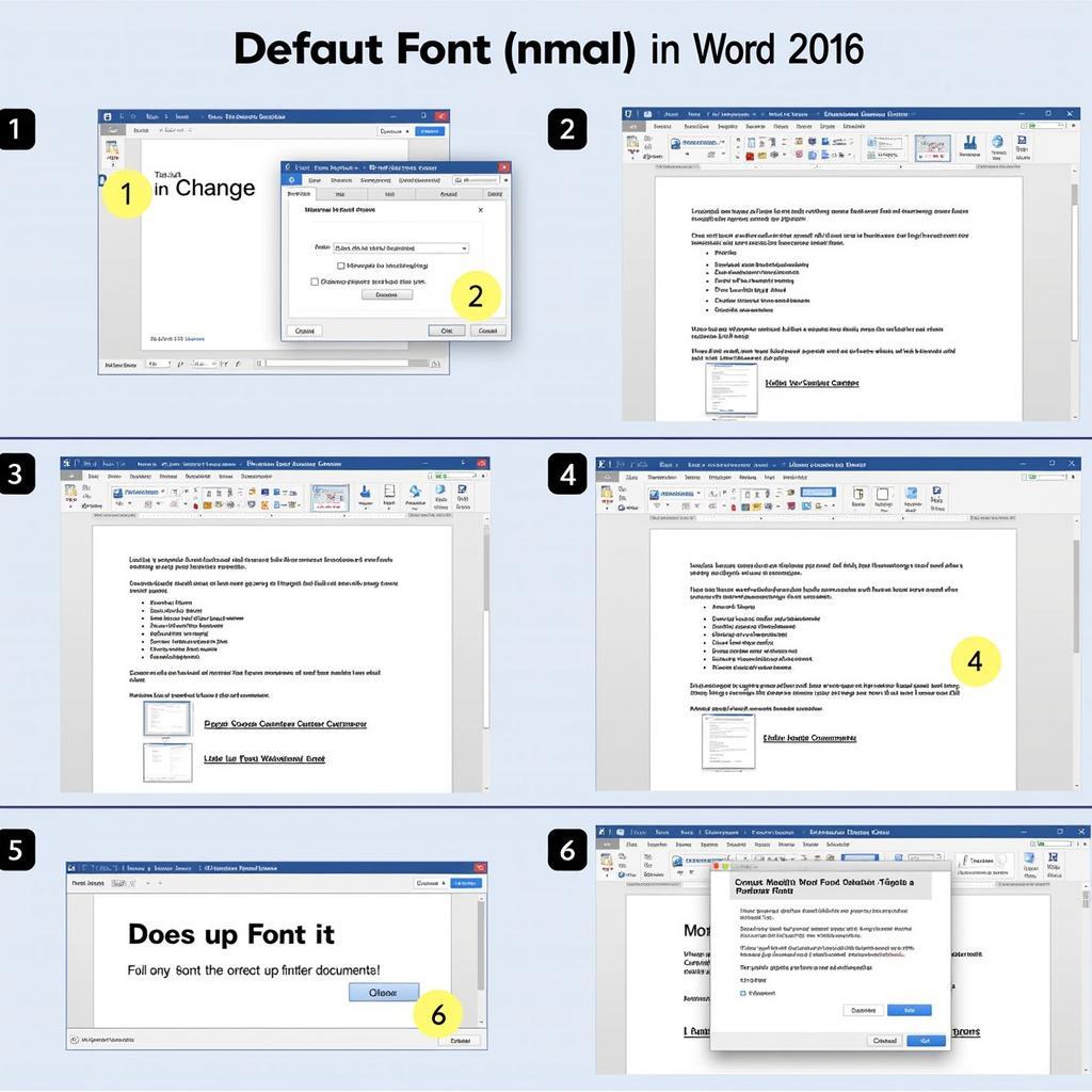 Hướng dẫn cài đặt font mặc định Word 2016