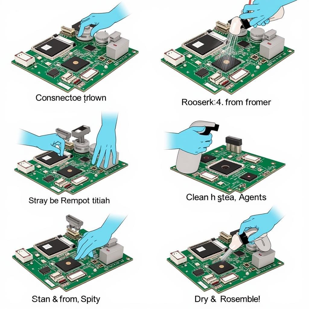 Hướng dẫn sử dụng nước rửa mainboard