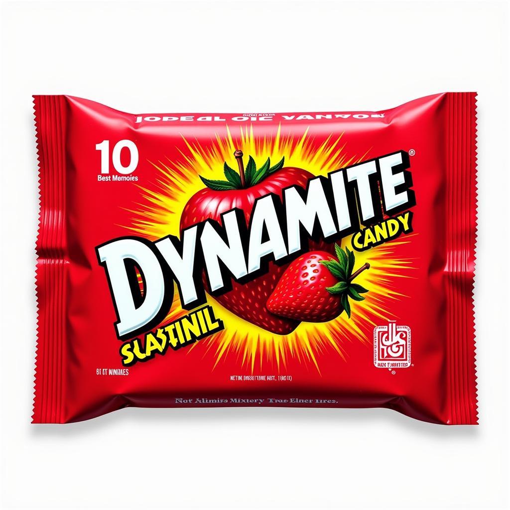 Kẹo Dynamite Dâu Bao Bì Cổ Điển