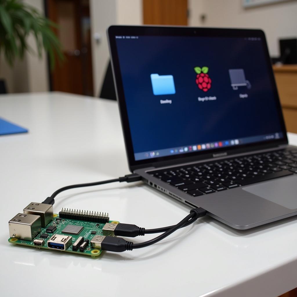 Kết nối Raspberry Pi với Laptop qua cổng USB