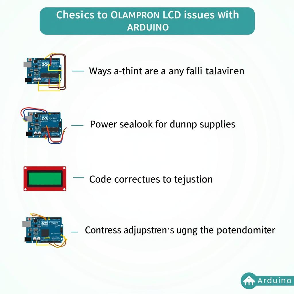 Khắc phục lỗi LCD Arduino