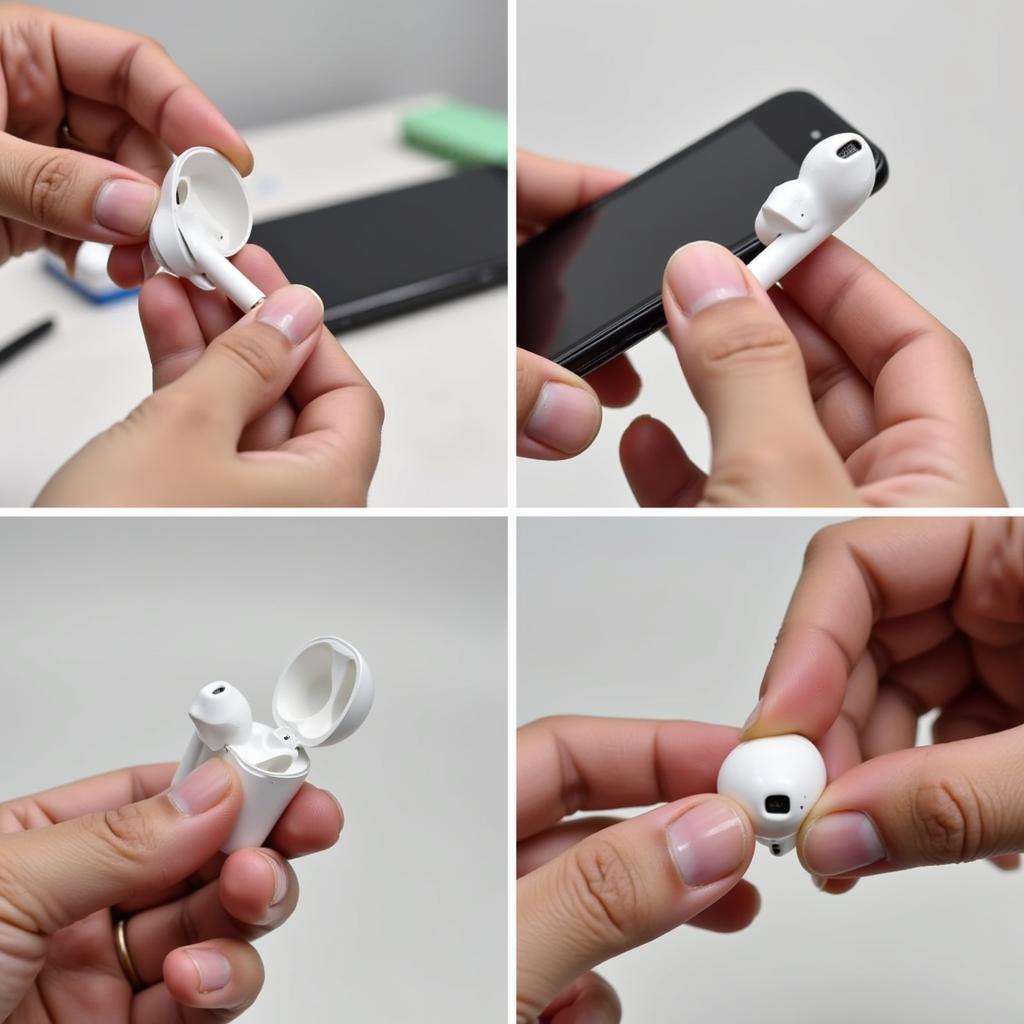 Kiểm tra chất lượng tai nghe Airpods lẻ