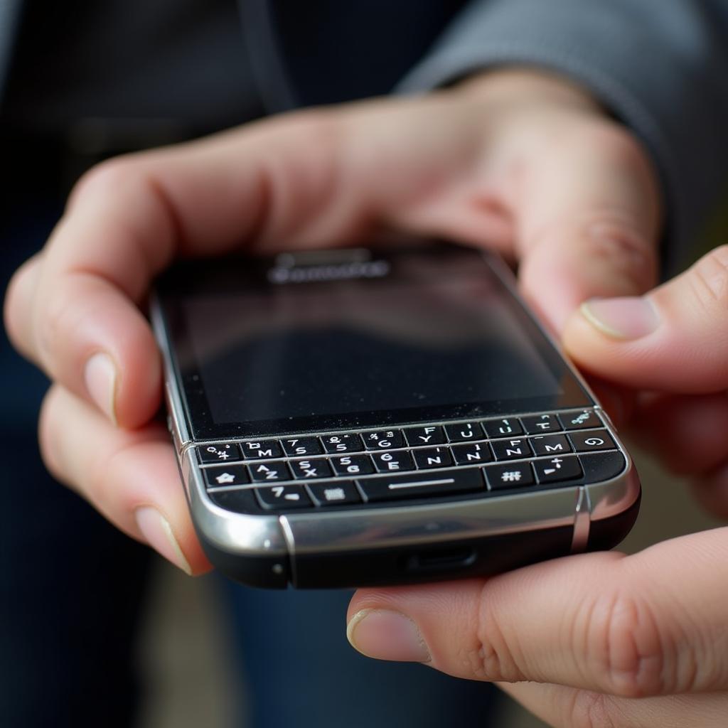 Kiểm tra ngoại hình BlackBerry: vỏ máy, bàn phím, màn hình