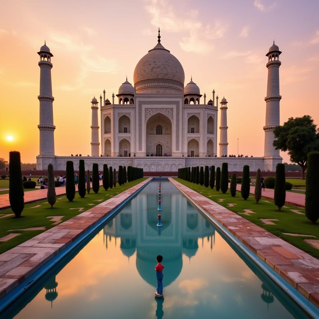 Lăng mộ Taj Mahal - Kiến trúc Mughal Ấn Độ