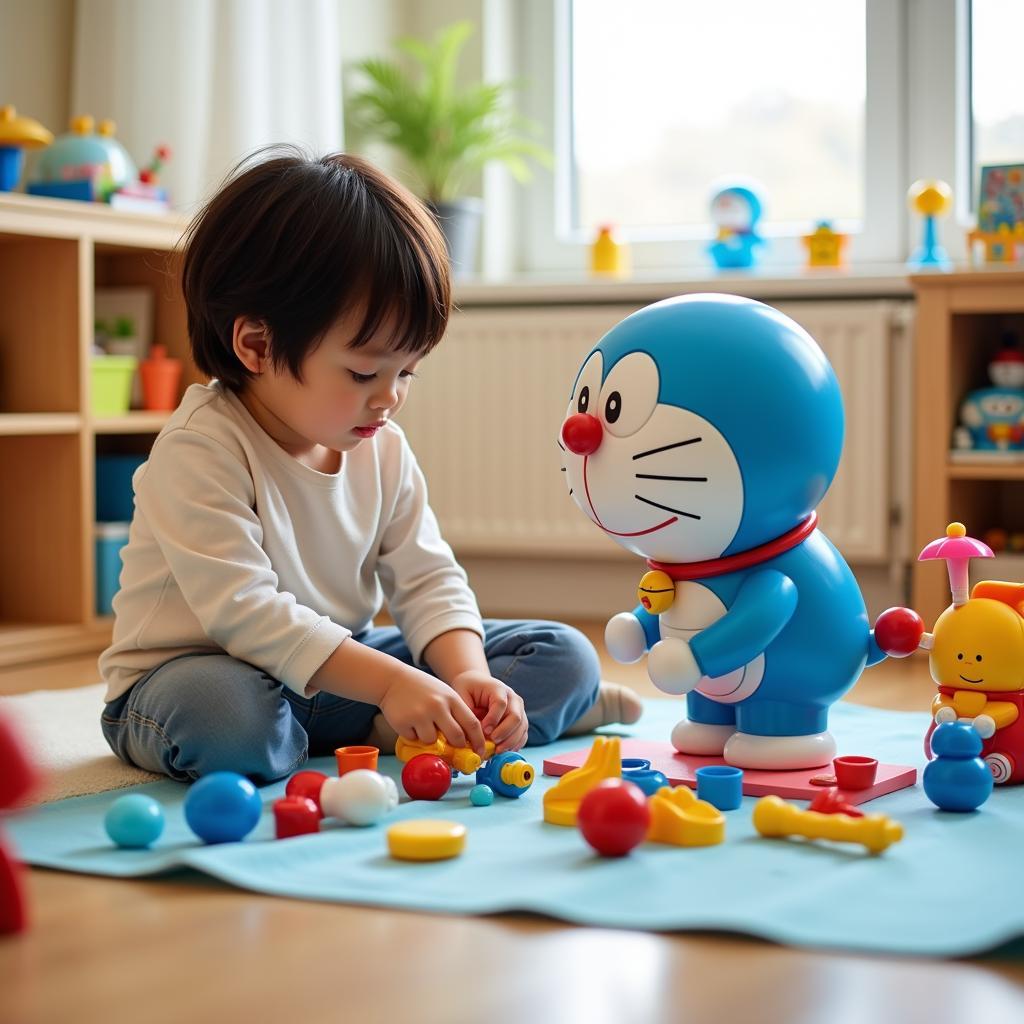 Lắp ráp mô hình Doraemon