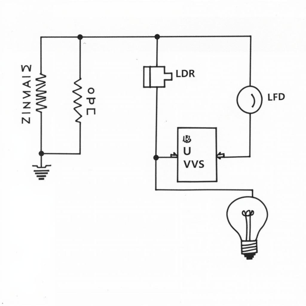 Sơ đồ mạch đèn tự động sử dụng transistor