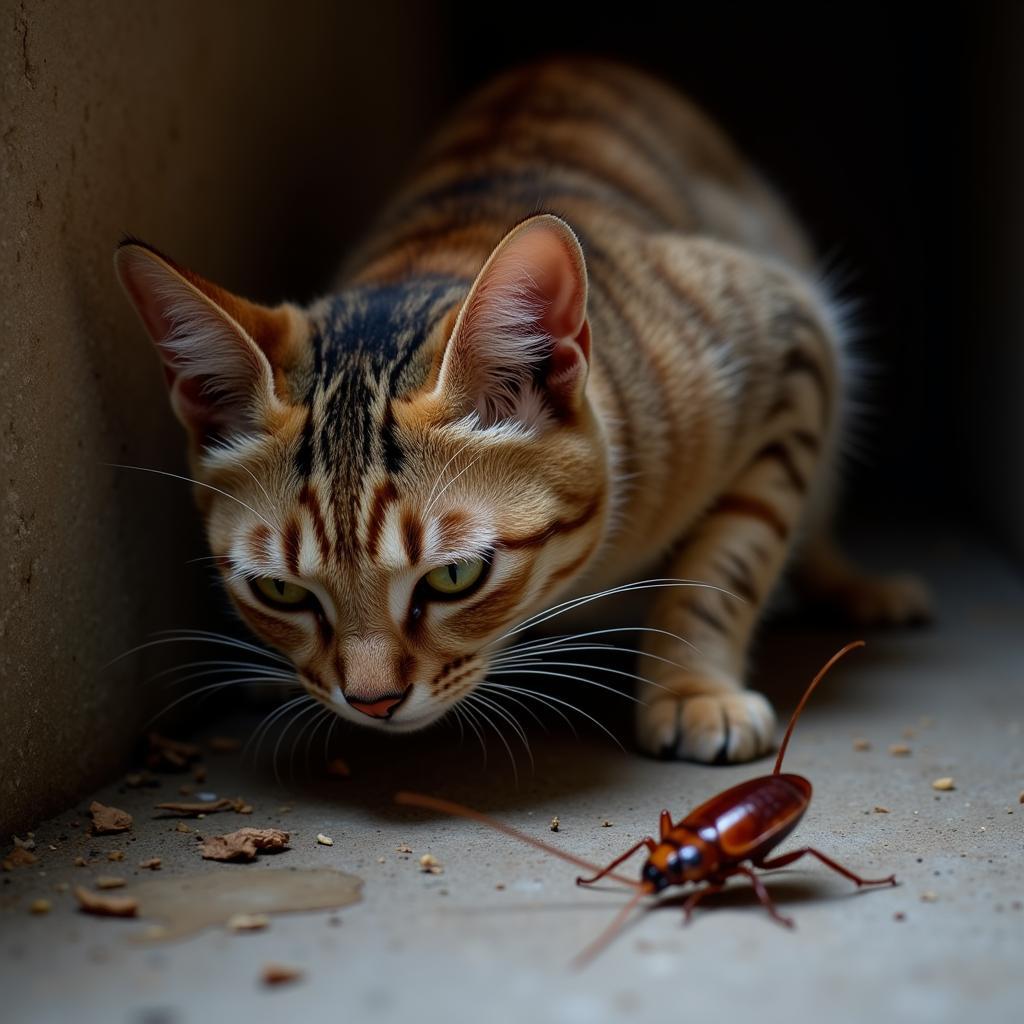 Mèo ăn gián có nguy hiểm không?