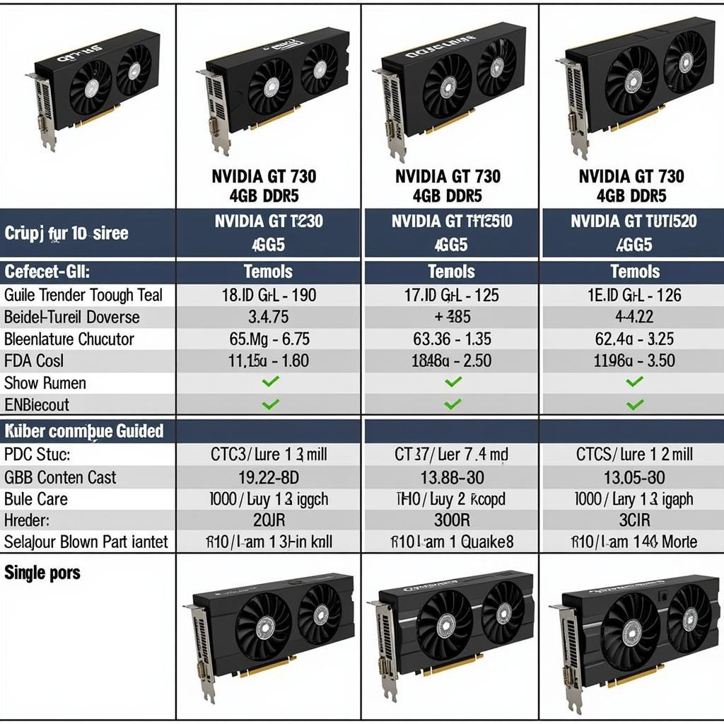 So sánh NVIDIA GT 730 4GB DDR5