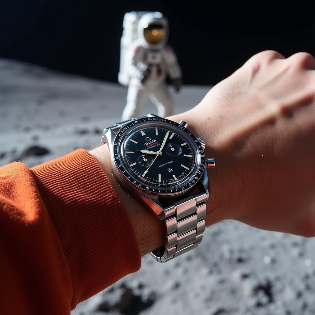 Omega Speedmaster Moonwatch trên Mặt Trăng